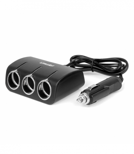 Rozdzielacz gniazda zapalniczki 12V 24V 120W 80cm AMiO 04359