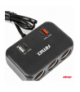 Rozdzielacz gniazda zapalniczki z ładowarką 1x USB-A 1x USB-C QC4.0 12V 24V 120W 80cm AMiO 04365