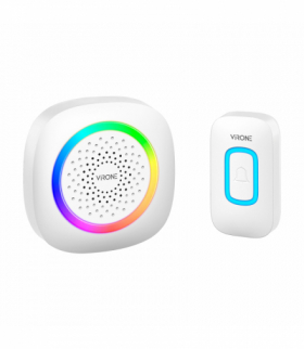 PELA AC, dzwonek bezprzewodowy sieciowy, learning system, 60 dźwięków, LED RGB, 300m, biały Orno DB-7/W