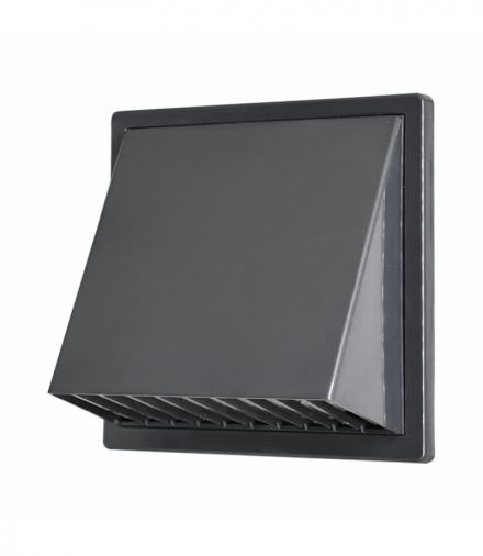 Kratka z okapem Ø125, grafitowa Orno VGS/H/125/G