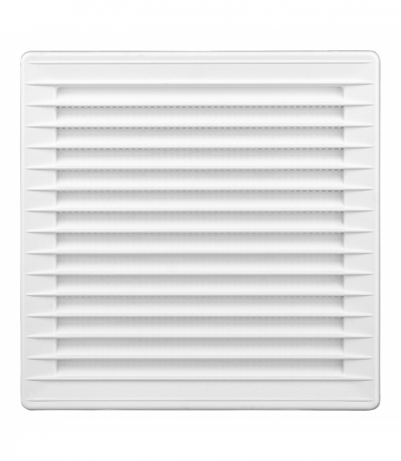 Kratka skośna z siatką Ø100, biała Orno VG/N/100/W