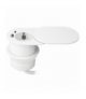 Gniazdo meblowe Ø6cm, wpuszczane w blat z przesuwną pokrywką, ładowarką USB i przewodem 1,9m, 1x2P+Z (Schuko), 2xUSB (typ A+C PD20W), białe Orno OR-GM-9042(GS)/W