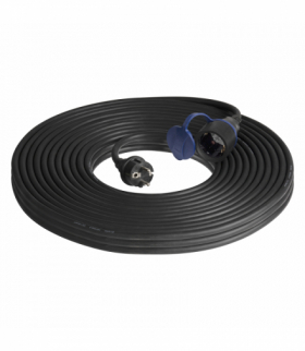 Przedłużacz warsztatowy bryzgoszczelny IP44, 1x2P+Z 30m,kabel gumowy olejoodporny H07RN-F 3x1,5mm², 230VAC/16A, schuko Orno OR-AE-13290(GS)/30M