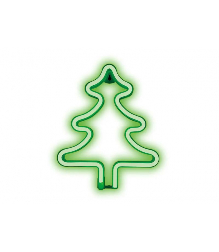 OZDOBA ŚWIĄTECZNA CHOINKA ZIELONA Neon LED USB PLUG 3xAA LXLED100256