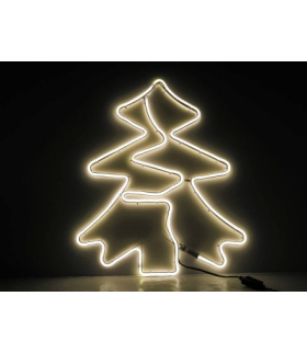 OZDOBA ŚWIĄTECZNA CHOINKA CIEPŁA BIAŁA Neon LED 230V LXLED096
