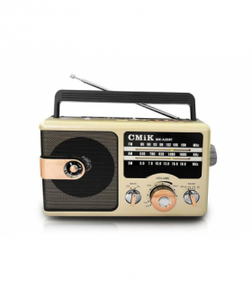 Radio przenośne MK-A25BT Złote, bluetooth, akumulator 18650, kabel USB-C LXMKA25BT