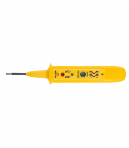 Próbnik instalacji elektrycznej 3-500V, 175 mm, wielofunkcyjny, wykrywanie przewodów pod napięciem, fazy, zera, napięć stałych max 60V DC, przerw w obwodach GTX Fazer 39D067