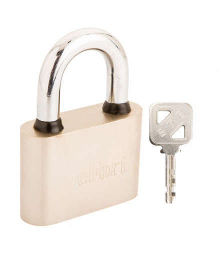 Kłódka 60 mm, 3 klucze, (LxWxH) 60 x 43 x 34 mm, O jarzma 10 mm, uszczelki zabezpieczajace przed dostaniem się wody GTX DEFORT 90U109