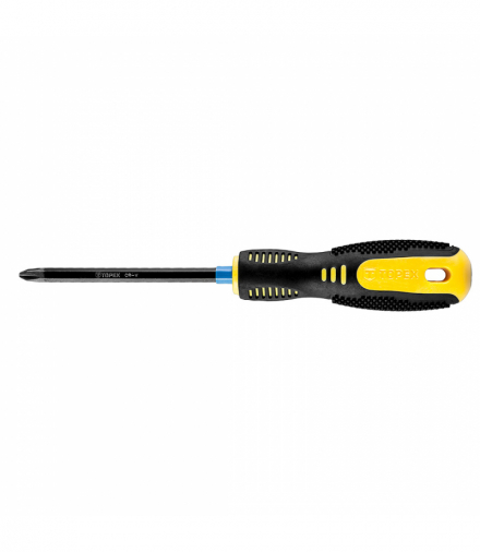 Wkrętak krzyżowy PH3 x 150 mm, hartowana końcówka, magnetyczna końcówka, stal CrV, dwumateriałowy uchwyt GTX TOPEX 39D825