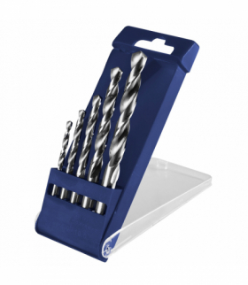 Komplet wierteł ZM-5. Narzędzie wykonane z materiału HSS zgodnie z normą DIN 338 RN. Średnica: 4-10 mmZaostrzenie: 118°. Sztuk w opakowaniu: 5. GTX BAILDON 02705001