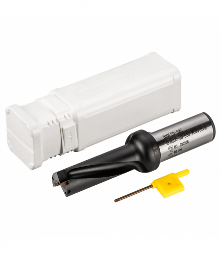 Wiertło składane prawoskrętne 3xD WS 3xD. Średnica: 31 mm , Średnica chwytu: 32 mm , Długość całkowita: 181 mm , Długość robocza: 97 mm. Typ chwytu: walcowy ze spłaszczeniem , Zaostrzenie: . Sztuk w opakowaniu: 1. GTX BAILDON 93031001