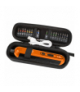 Wkrętak akumulatorowy 4V, Li-Ion, USB-C, 1500mAh, czas pracy 55 min, start/stop, blokada, LED, końcówki wkręcające 25 mm - 20 szt. (SL3, SL4, SL5, SL6, PZ1, PZ2, PZ3, T10, T15, T20, T25, T30, PH1, PH2, PH3, H2, H3, H4, H5, H6), GTX NEO TOOLS 04-199