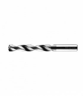 Wiertło węglikowe prawoskrętne ogólnego stosowania WK5. VHM TiAlN wg DIN 6537 L, Średnica: 7,5 mm , Uchwyt: 8 mm , Długość: 91 mm , Długość robocza: 53 mm. Typ chwytu: walcowy , Zaostrzenie: 140°, korekcja C (Split point), 1szt. GTX BAILDON 20307501