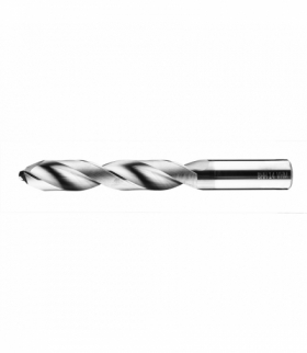 Wiertło węglikowe prawoskrętne ogólnego stosowania WK5. VHM TiAlN wg DIN 6537 L, Średnica: 10,5 mm , Uchwyt: 12 mm , Długość: 118 mm , Długość robocza: 71 mm. Typ chwytu: walcowy , Zaostrzenie: 140°, korekcja C (Split point), 1szt. GTX BAILDON 20310501