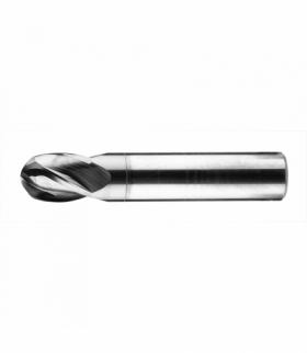 Frez węglikowy ogólnego stosowania FWK4K. VHM TiAlN zgodnie z normą DIN 6527 K. Średnica: 12 mm , Średnica chwytu: 12 mm , Długość całkowita: 73 mm , Długość robocza: 12 mm. Typ chwytu: walcowy. Sztuk w opakowaniu: 1. GTX BAILDON 22612001