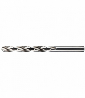 Wiertło prawoskrętne ogólnego stosowania do metalu NWKb. HSS-E Co5 zgodnie z normą DIN 340 RN. Średnica: 9,5 mm , Uchwyt: 9,5 mm , Długość: 175 mm , Długość robocza: 115 mm. Typ chwytu: walcowy , Zaostrzenie: 118°. 5szt. GTX BAILDON 00709501