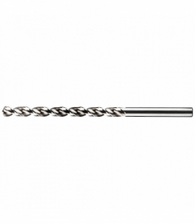 Wiertło prawoskrętne do miedzi i aluminium NWMg. HSS DIN 340 RW. Średnica: 4,0 mm , Uchwyt: 4,0 mm , Długość: 119 mm , Długość robocza: 78 mm. Typ chwytu: walcowy , Zaostrzenie: 130°, korekcja C (Split point), 10szt. GTX BAILDON 06104001