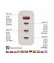 Szybka ładowarka 1x USB-A QC + 3x USB-C PD GaN 120W max. EMOS V06G120