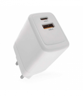 Szybka ładowarka 1x USB-A QC + 1x USB-C PD GaN 45W max. EMOS V04G45
