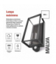 Lampa zewnętrzna MALVA, ogrodowa, kinkiet, wymienna żarówka E27, 15W, czujnik zmierzchu EMOS ZGH040P