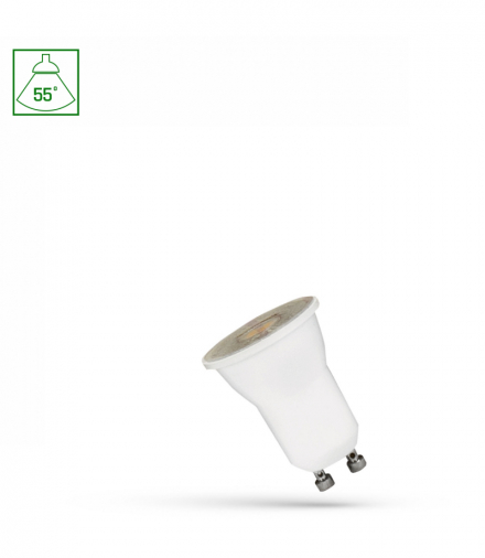 LED MR11 GU10 230V 2W SMD 55st NW z soczewką SPECTRUM Spectrum WOJ+14705