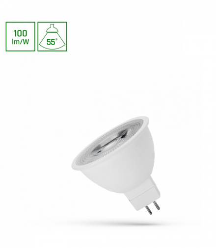 LED MR16 12V 4W SMD 55st CW z soczewką SPECTRUM Spectrum WOJ+14097_55ST