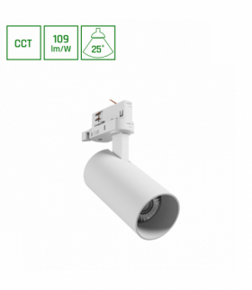 ANDROMEDA PRIME NA SZYNOPRZEWÓD 3F CCT 16W 230V 25st IP20 śr. 63x134x184mm BIAŁY SPECTRUM Spectrum SLI033038CCT_PW