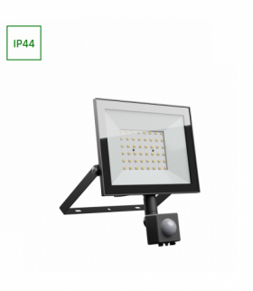 NOCTIS LUX 4 NAŚWIETLACZ 50W CW 230V IP44 176x221x53mm CZARNY czujnik ruchu PIR Spectrum SLI029073CW_CZUJNIK_PW