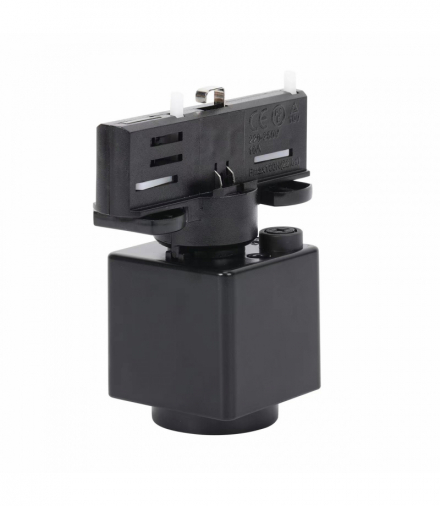 SPS 2 GNIAZDO SLIM 230V NA SZYNOPRZEWÓD 3F CZARNY SPECTRUM Spectrum WOJ+07045