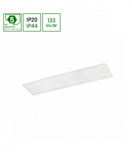 ALGINE PANEL BACKLIGHT 30W NW 230V 120st IP44/IP20 300x1200x32 BIAŁY 5 lat gw. Spectrum SLI035069NW_PW_IP44