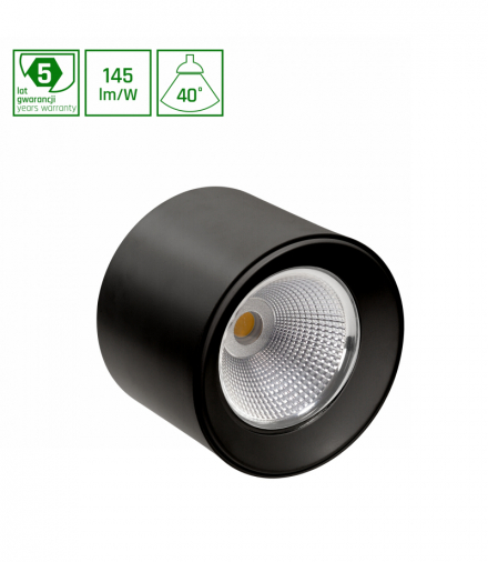 CEL ZOSMA 3 ROUND 830 10W 230V 40st Black Spectrum WOJP08134