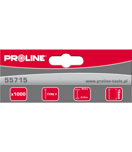 Gwoździe typ f, 40mm, 2.0*1,26mm, 1000 szt, proline Proline 55740