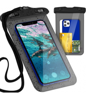 Etui wodoodporne na telefon czarne Malatec 11647