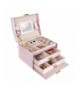 Szkatułka/ kuferek na biżuterię różowy Beautylushh 12972