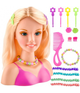 Głowa do stylizacji z akcesoriami Kruzzel 13207