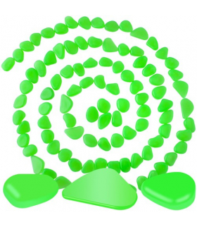 Kamienie świecące zestaw 100szt zielone Gardlov 13707