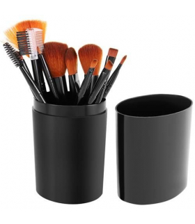 Pędzle do makijażu 12 szt czarne zestaw Soulima 13897