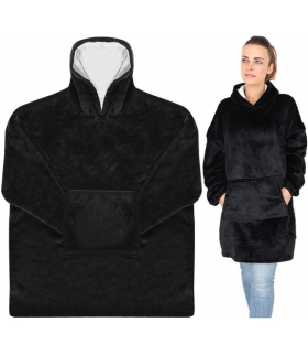 Bluza XXL koc czarny Ruhhy 13994