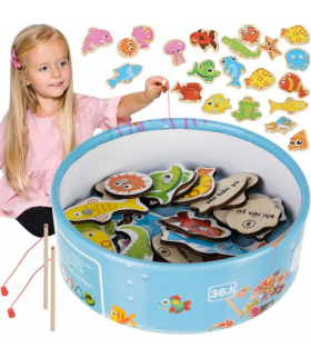 Gra "Łowienie rybek" na magnes 22 el. Kruzzel 14011