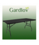 Stół ogrodowy składany czarny 180cm Gardlov 15102