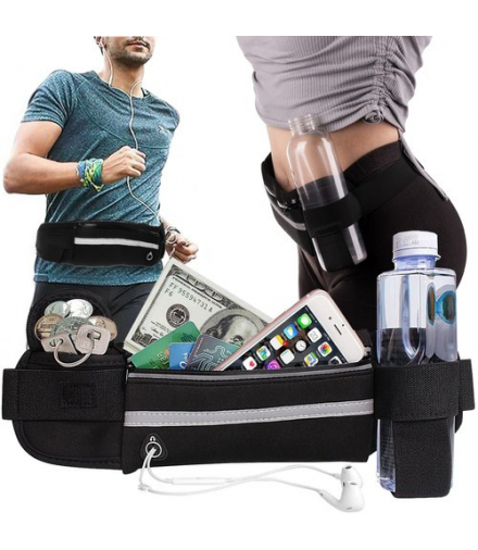 Nerka pas do biegania czarny Trizand 15286