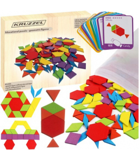 Układanka edukacyjna figury geometryczne Kruzzel 15556