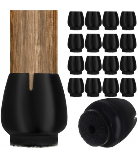 Nakładka na nogi krzesła z filcem zestaw 16szt. Malatec 15598