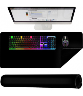 Podkładka pod mysz i klawiaturę czarna P18625 Izoxis 15872