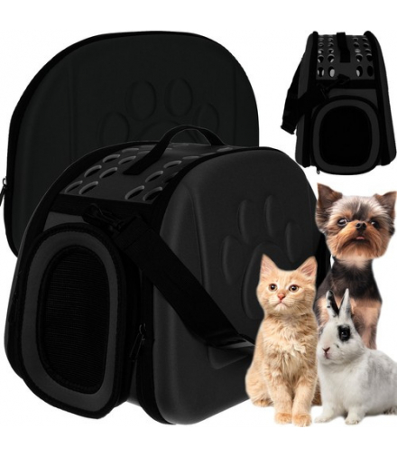 Transporter torba dla psa/kota czarna Purlov 15876