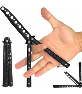 Nóż motylkowy do treningu czarny Malatec 15908