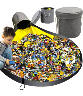 Kosz na zabawki/ klocki z matą Kruzzel 19556 16155