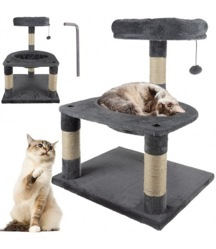 Drzewko dla kota 71cm szare Purlov 21711 16734