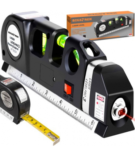 Poziomica laserowa z miarką 250cm Bigstren 21747 16758