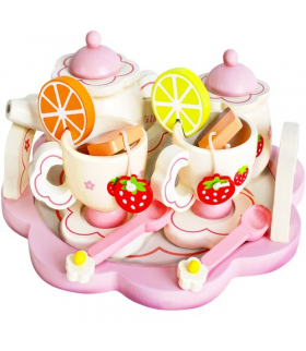 Serwis do herbaty drewniany Kruzzel 21950 16833